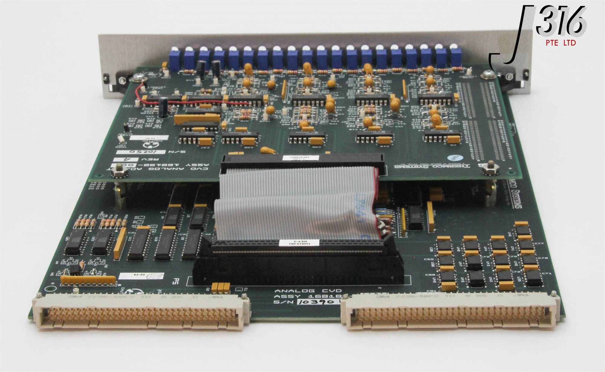 7436 SVG THERMCO SYSTEMS PCB ANALOG CVD BOARD W/168190-001 BOARD